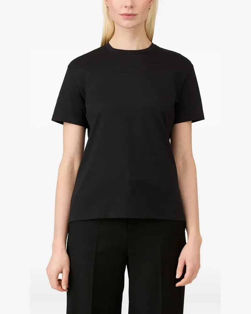 Sunspel T-Shirt mit rundem Ausschnitt - Schwarz Schwarz