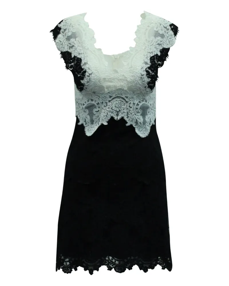 Sandro V-neck lace dress - Schwarz Schwarz