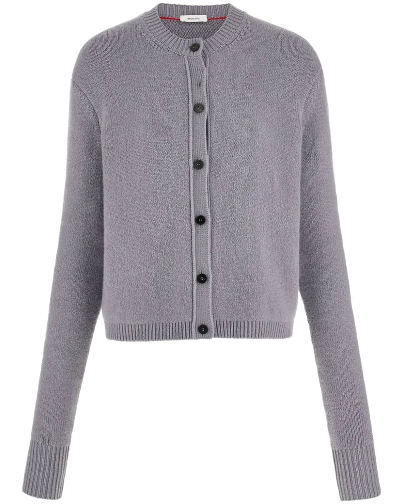 Ferragamo Cardigan mit rundem Ausschnitt - Grau Grau