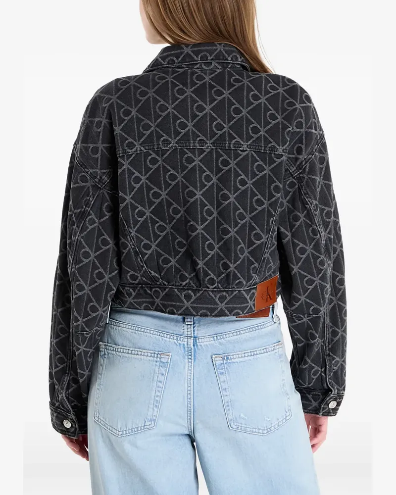 Calvin Klein articulated denim jacket - Schwarz Schwarz