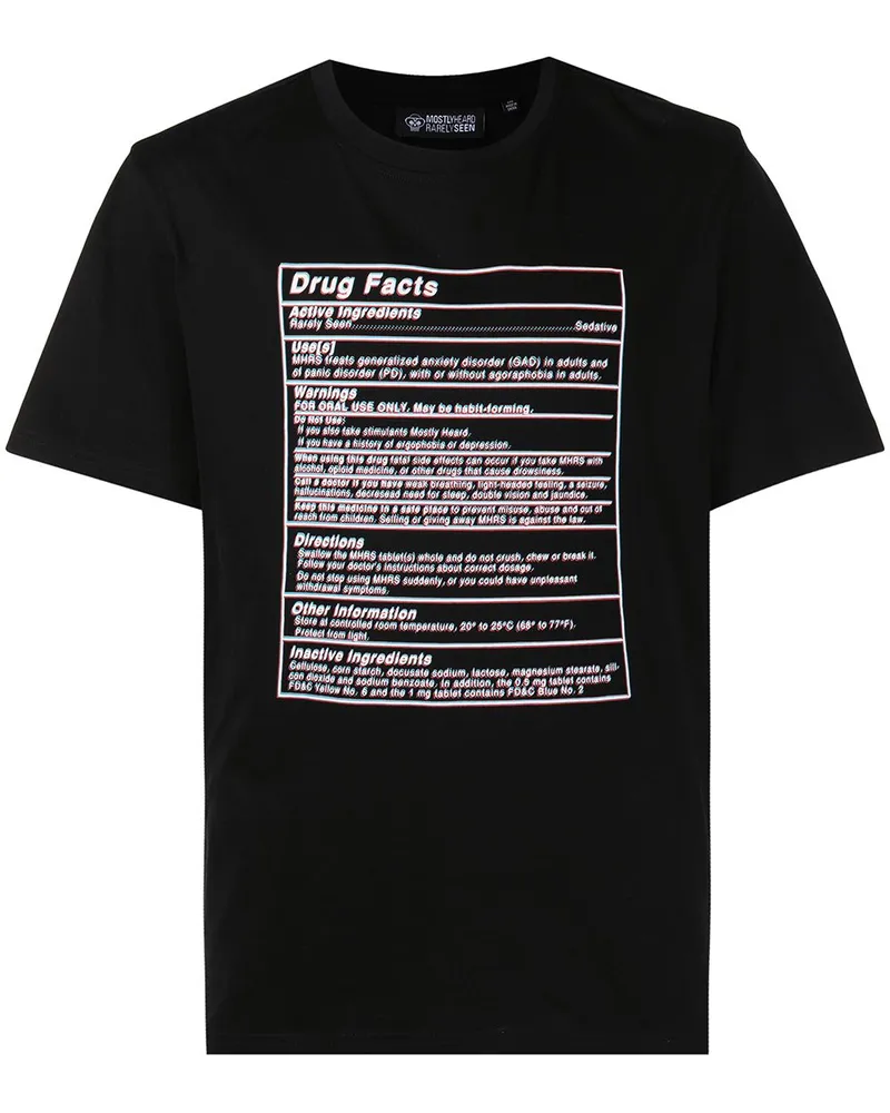 Mostly Heard Rarely Seen T-Shirt mit grafischem Print Schwarz