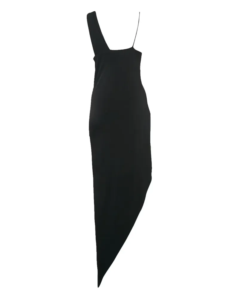 Lama Jouni Asymmetrisches 2024 Kleid - Schwarz Schwarz