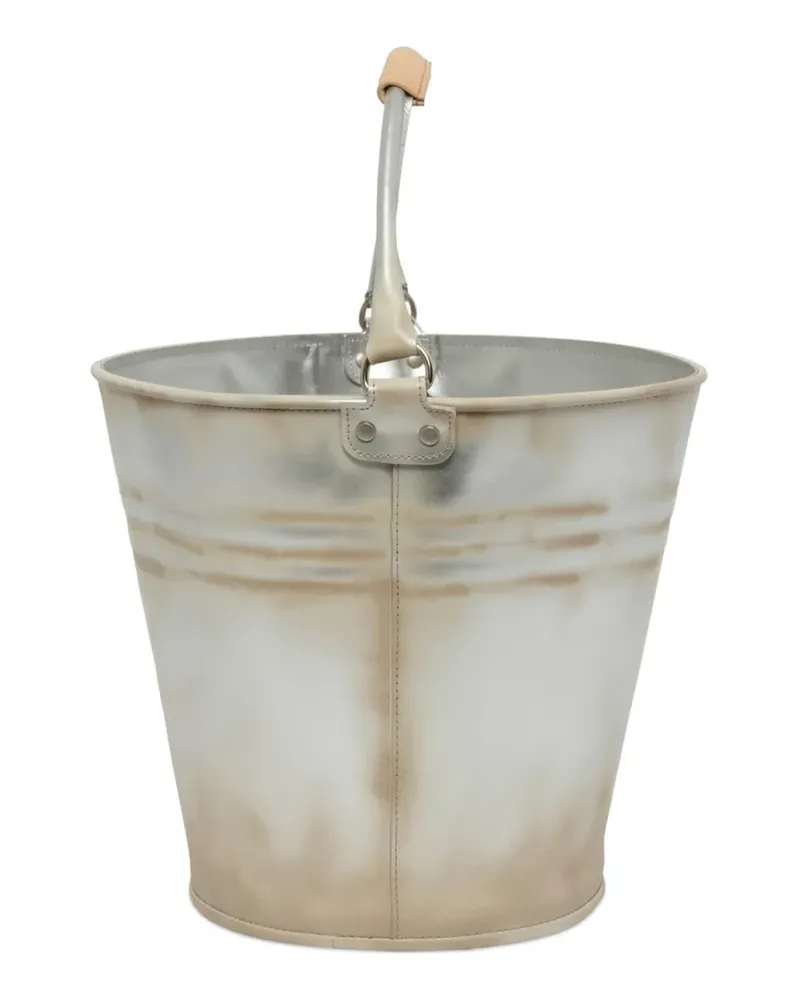Doublet bucket-shaped tote bag - Silber Silber