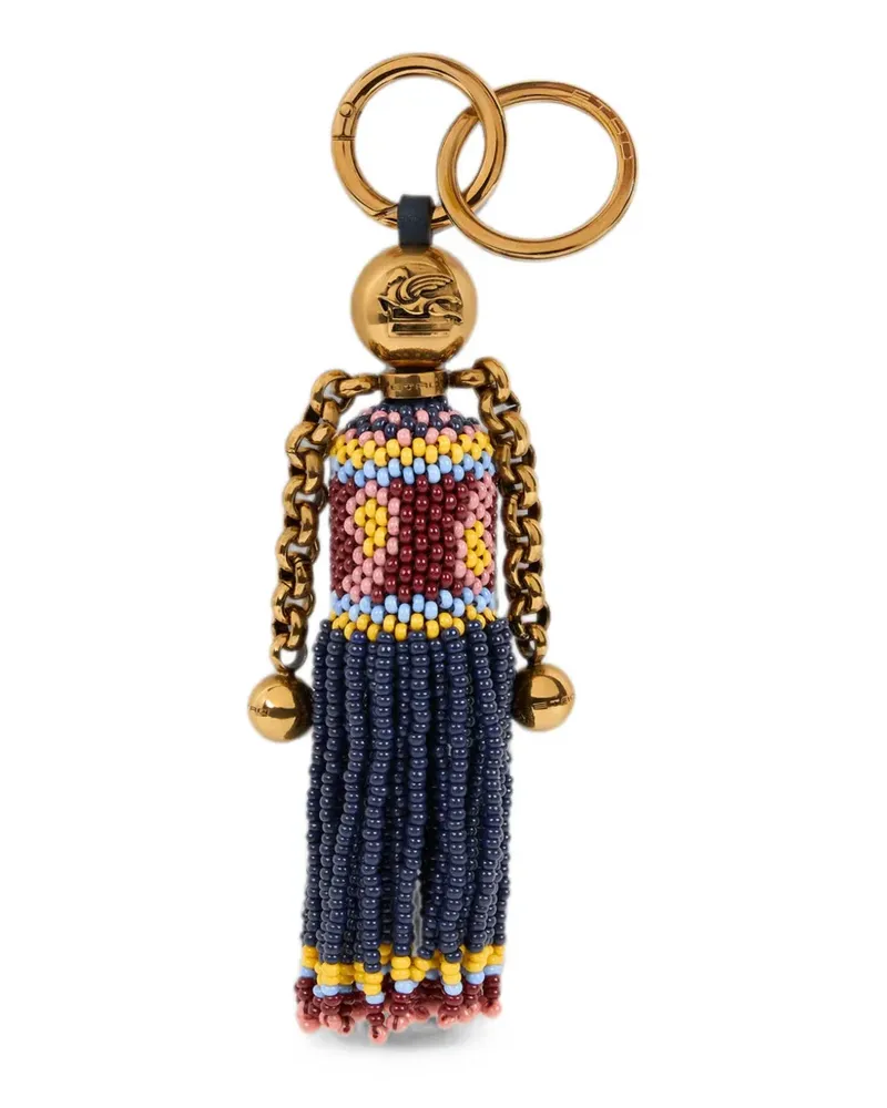 Etro doll charm with beads - Blau Blau