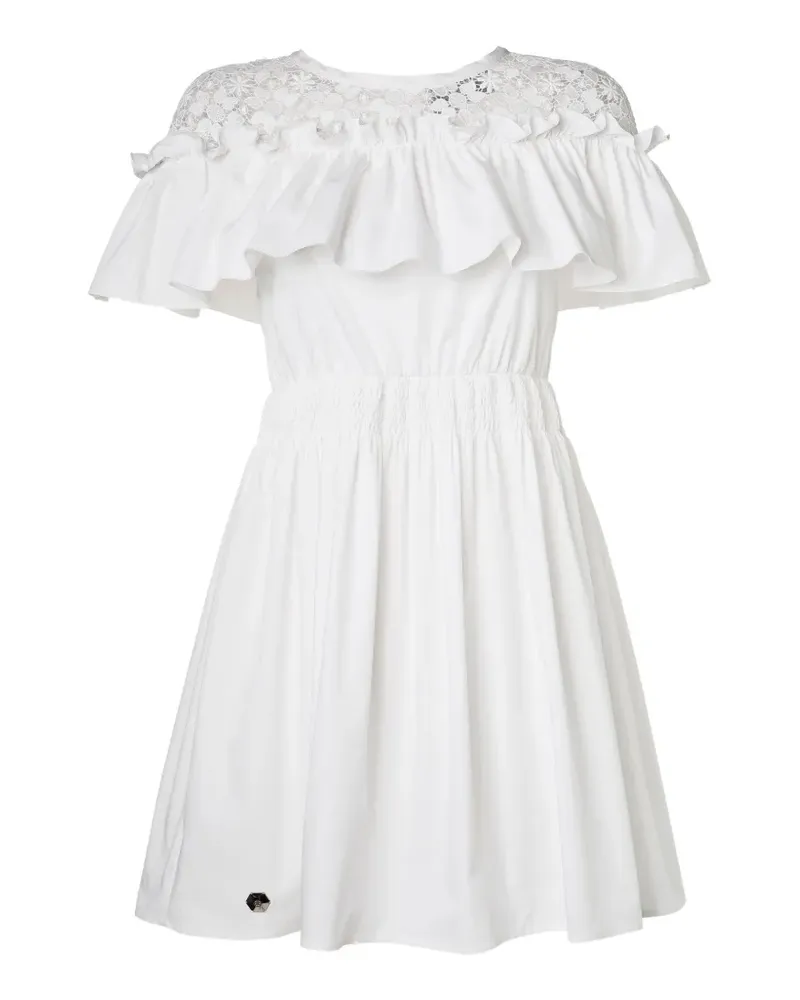 Philipp Plein round-neck mini dress - Weiß Weiß