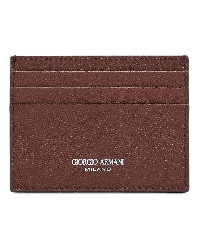Giorgio Armani Klassisches Kartenetui - Braun Braun