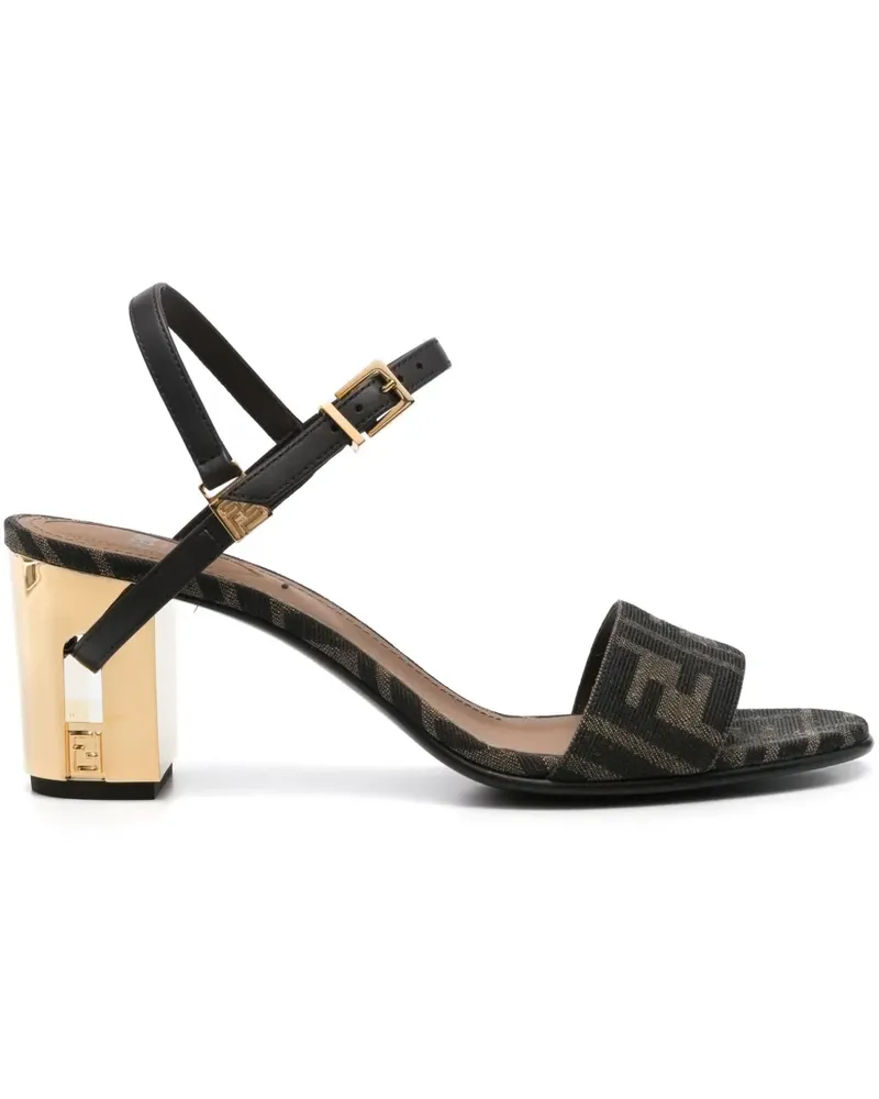 Fendi Delfina Sandalen 65mm - Schwarz Schwarz