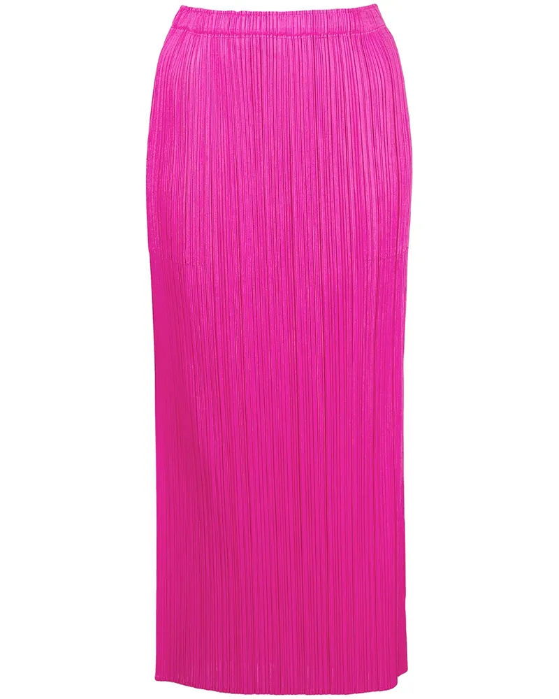 Issey Miyake Basics pleated pencil skirt - Rosa Rosa