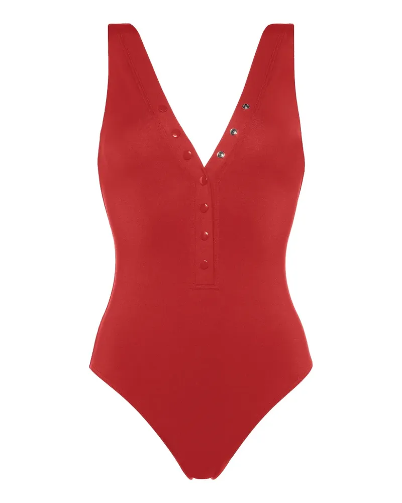 Eres Icône button-down swimsuit - Orange Orange