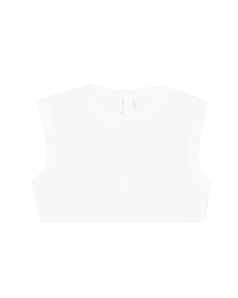 Norma Kamali Ärmeloses Oberteil - Weiß Weiß