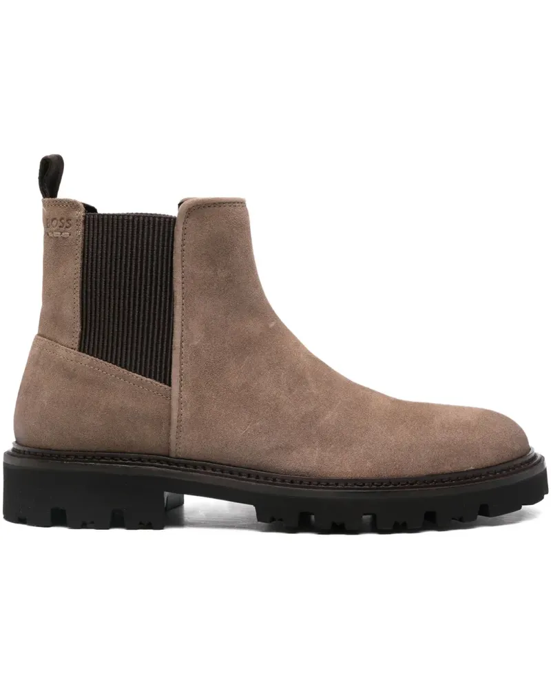HUGO BOSS Stiefel mit geriffelter Sohle - Braun Braun