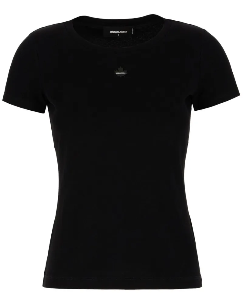 Dsquared2 T-Shirt mit Mini-Logo - Schwarz Schwarz