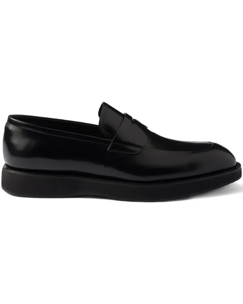Prada Penny-Loafer aus Leder - Schwarz Schwarz