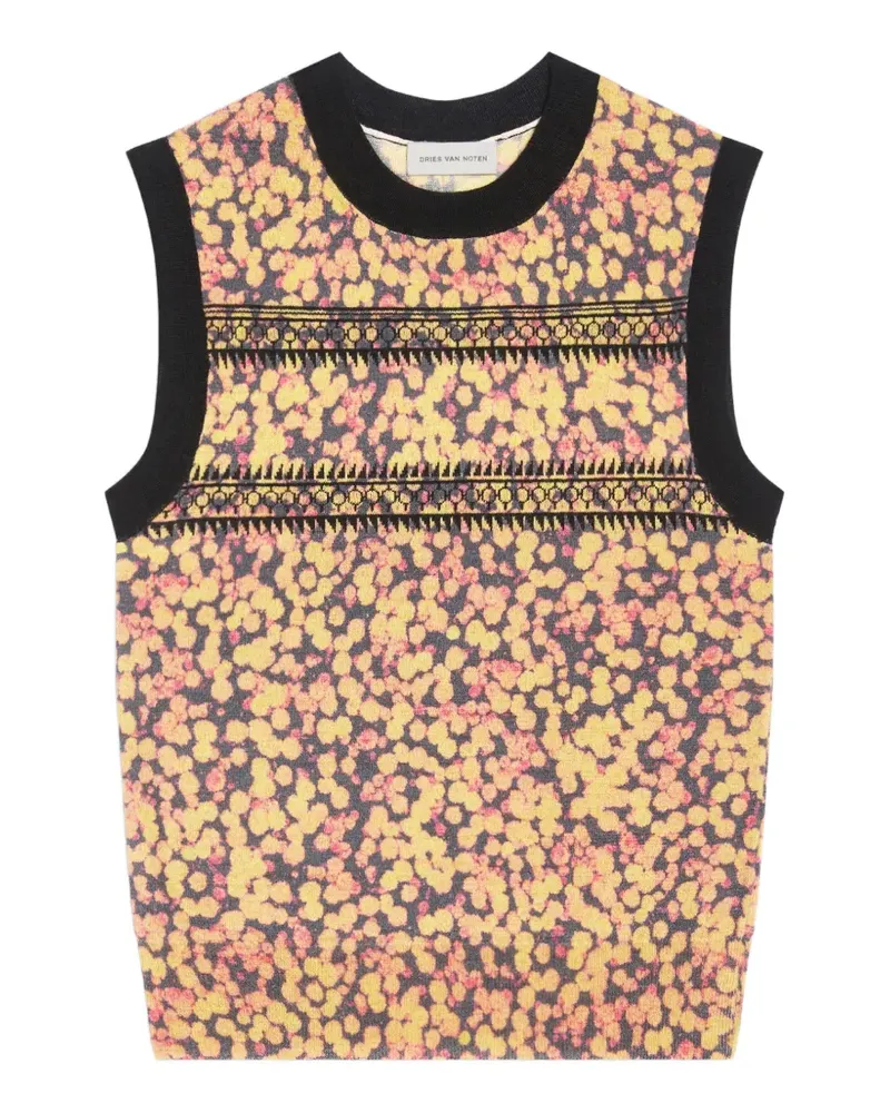 Dries van Noten Pullover mit Print - Orange Orange