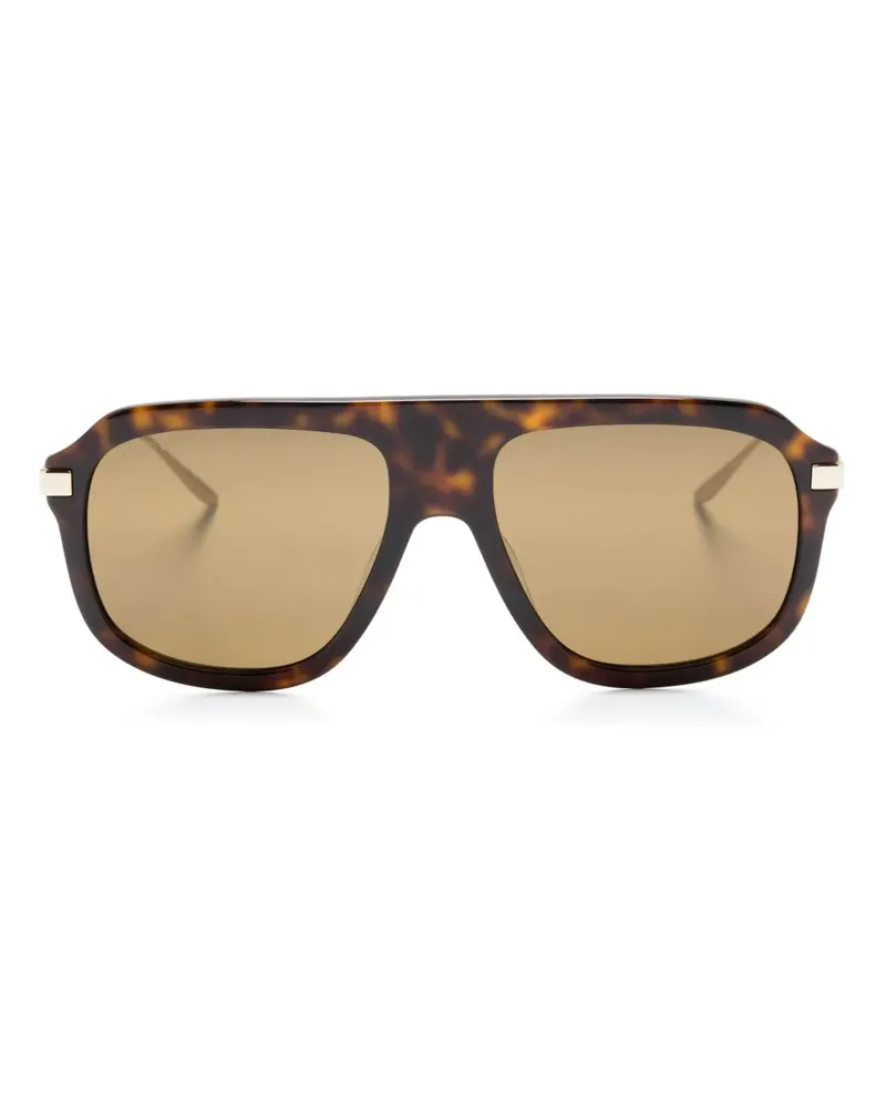 Gucci Pilotenbrille in Schildpattoptik - Braun Braun