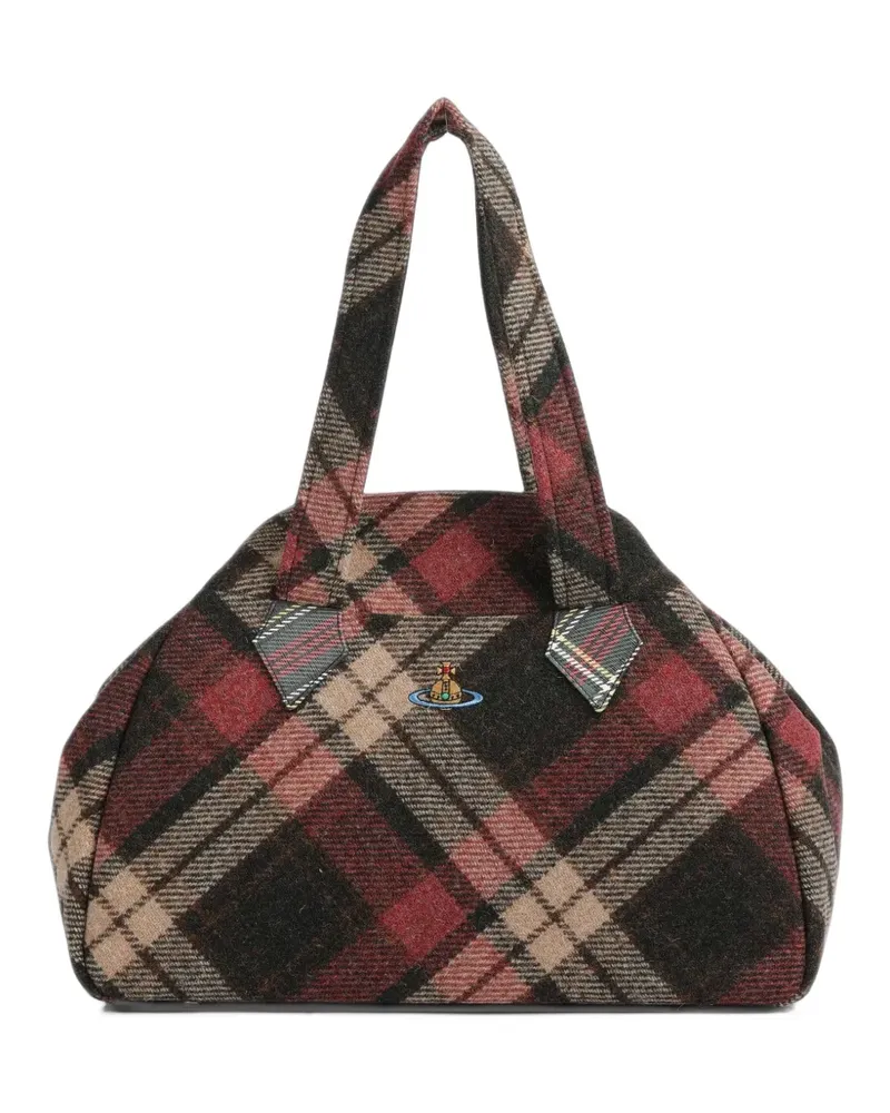 Vivienne Westwood Handtasche mit Schottenkaro - Rot Rot