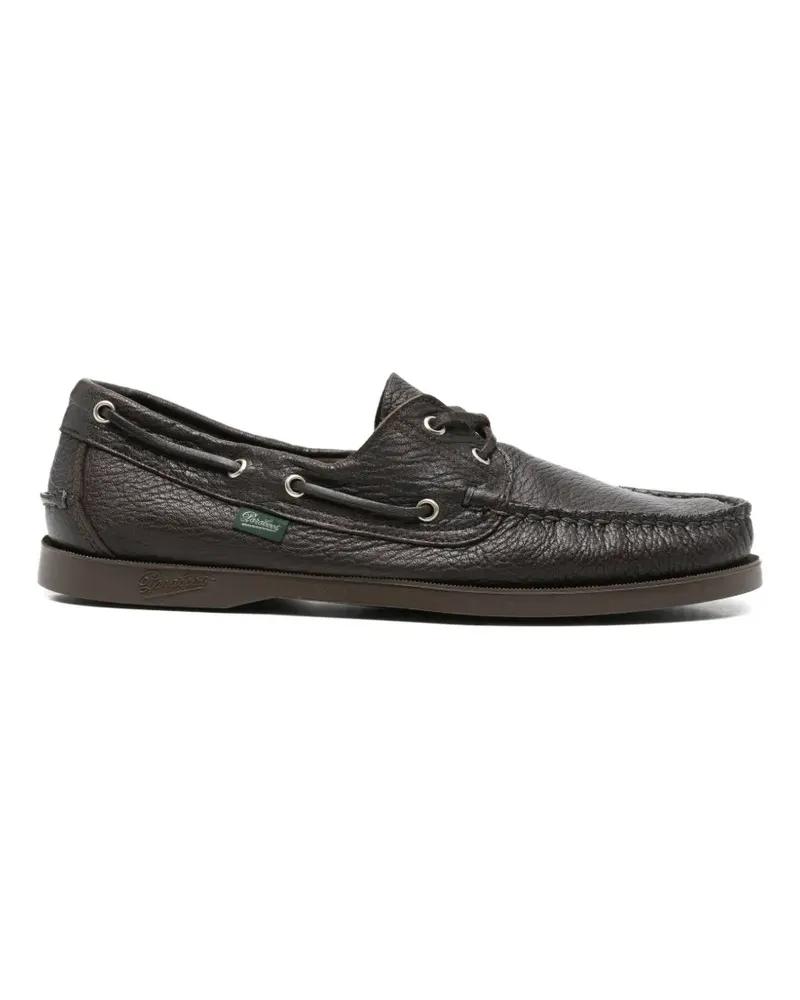 Paraboot pebbled leather boat shoes - Braun Braun