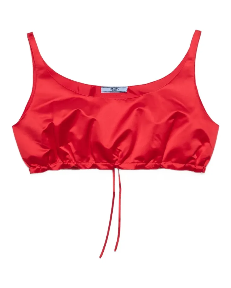 Prada duchesse crop top - Rot Rot