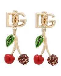 Dolce & Gabbana Ohrstecker mit Logo Gold