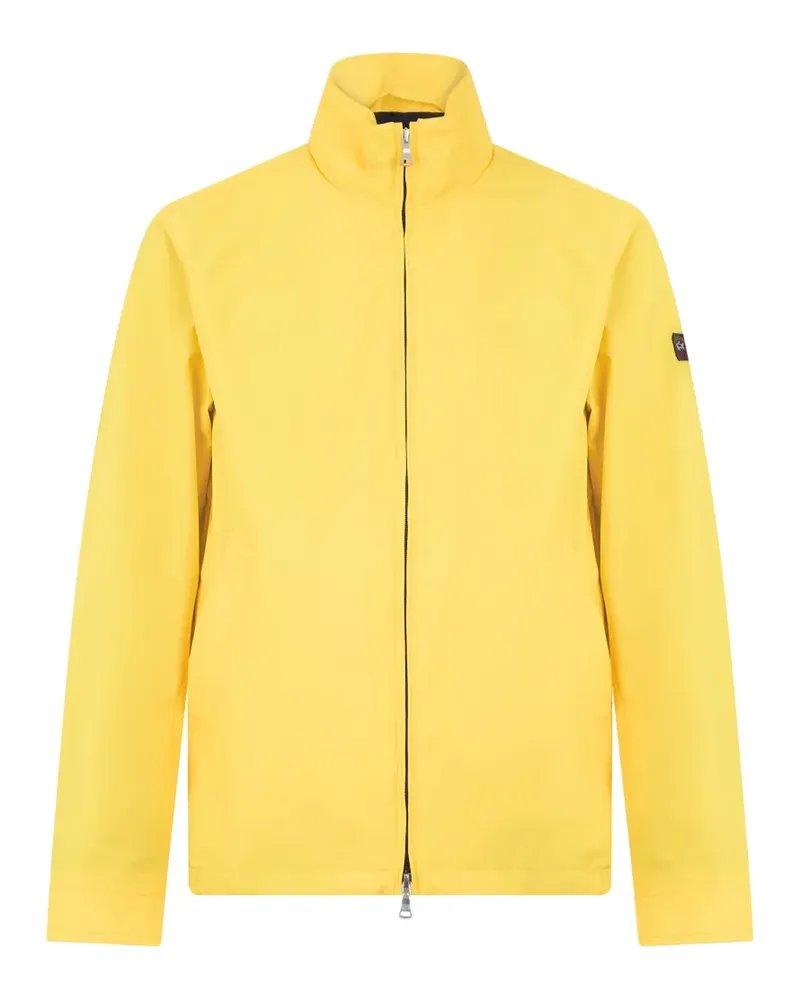 Paul & Shark logo-patch high-neck jacket - Gelb Gelb