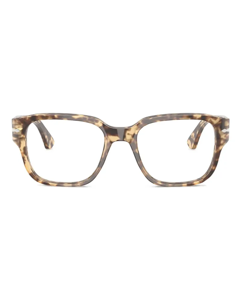 Persol Brille mit eckigem Gestell - Braun Braun