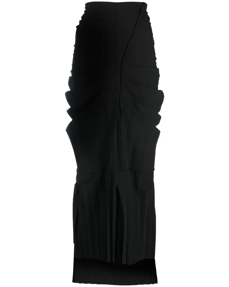 Talia Byre High-Waist-Rock mit Falten - Schwarz Schwarz