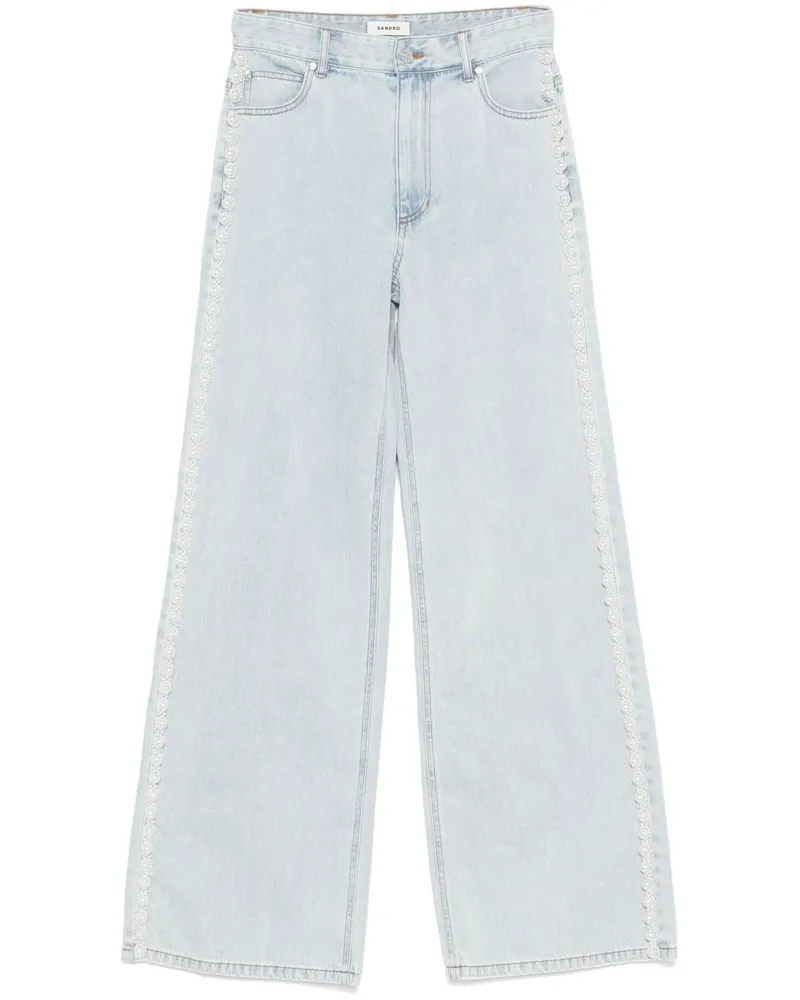 Sandro Jeans mit Perlendetail - Blau Blau