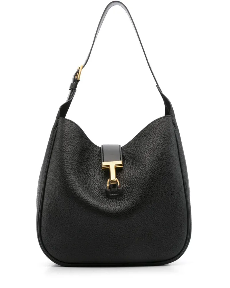 Tom Ford Mittelgroße Monarch Schultertasche - Schwarz Schwarz