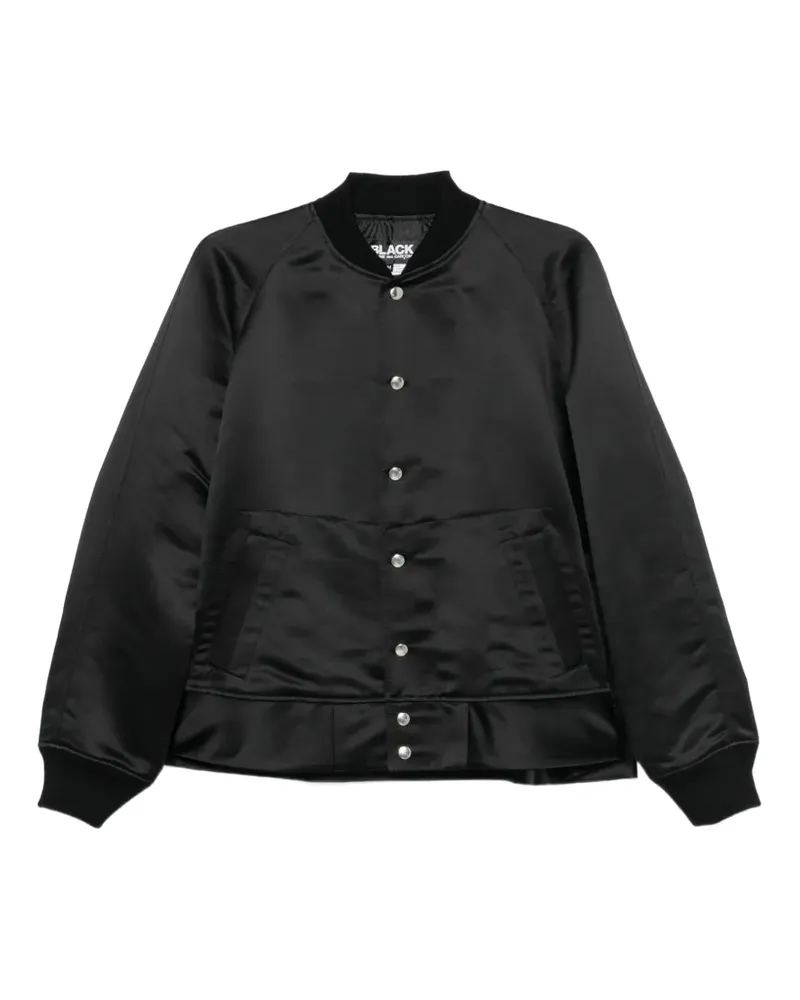 Comme des Garçons satin raglan-sleeve jacket - Schwarz Schwarz