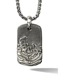 David Yurman Dog Tag-Anhänger aus Sterlingsilber Silber