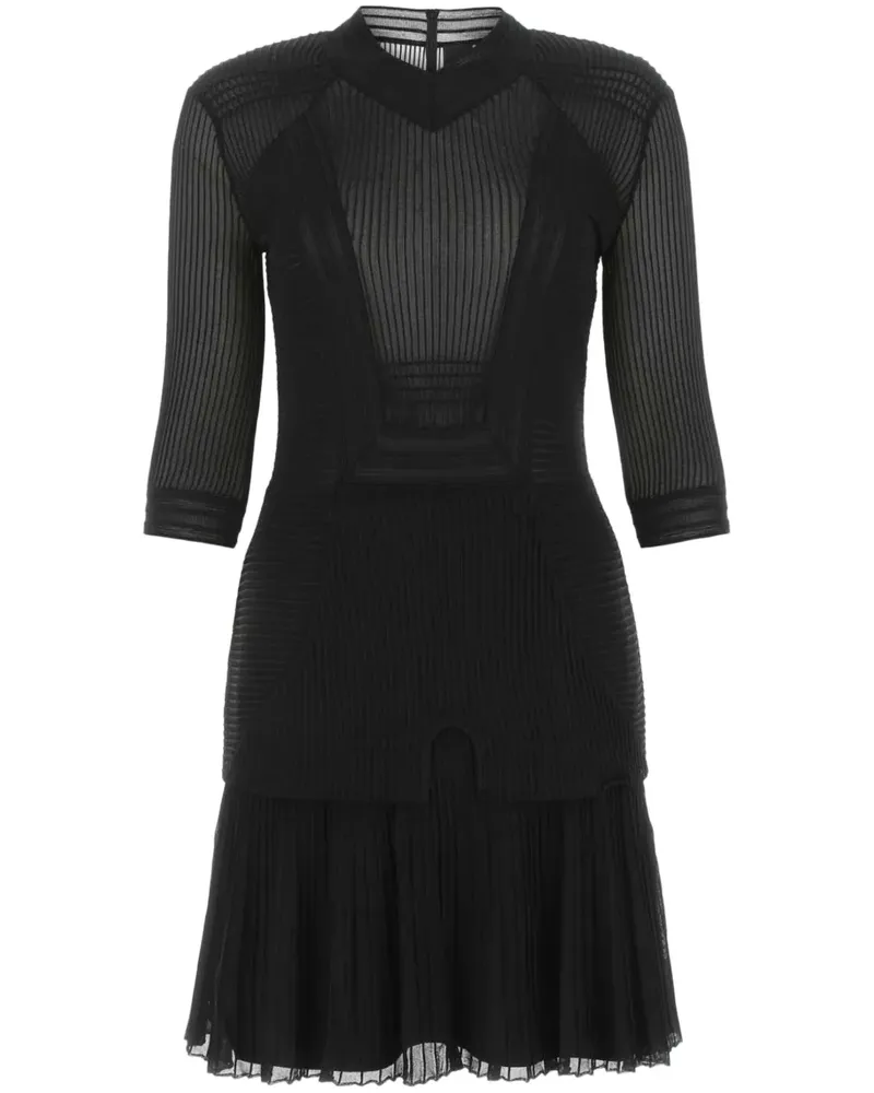 Givenchy Minikleid mit semi-transparentem Einsatz - Schwarz Schwarz