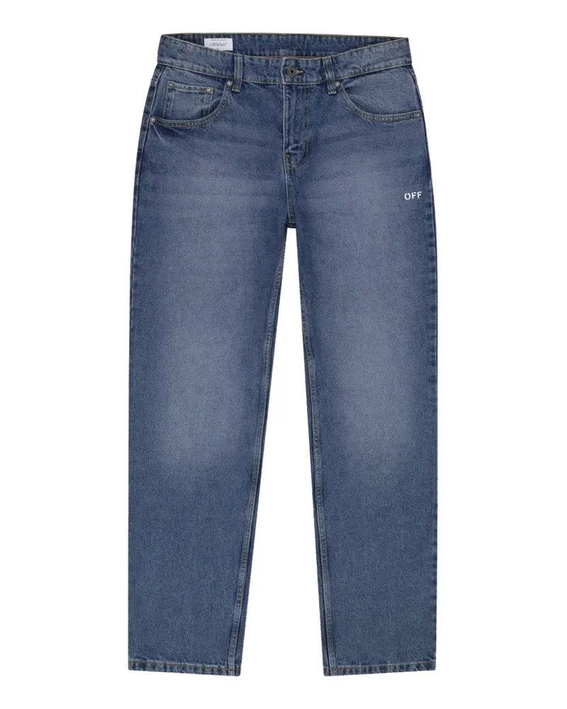 OFF-WHITE Spray Diag Jeans - Blau Blau