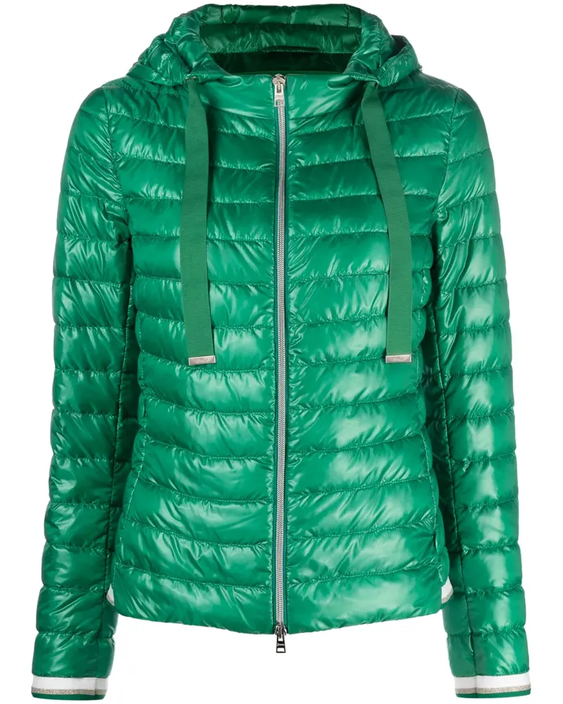 Herno Daunenjacke mit Kapuze - Grün Grün