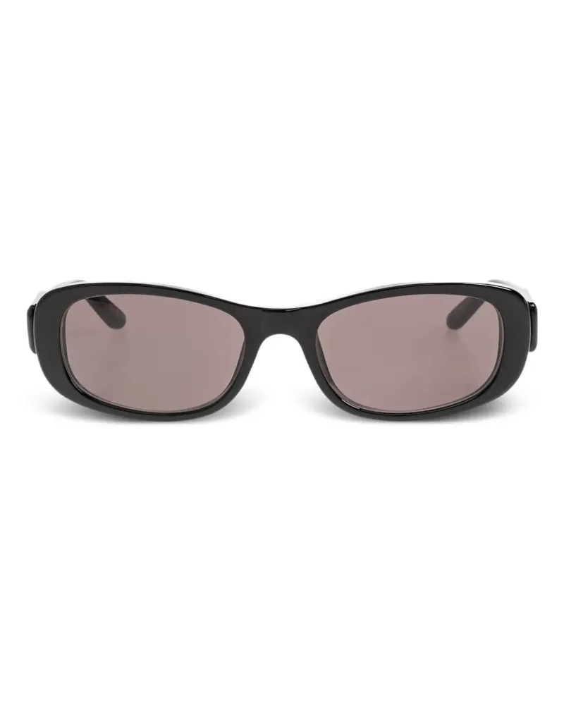 Balenciaga BB-logo rectangle-frame sunglasses - Schwarz Schwarz