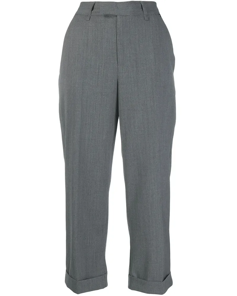 Twin-Set Cropped-Wollhose - Grau Grau