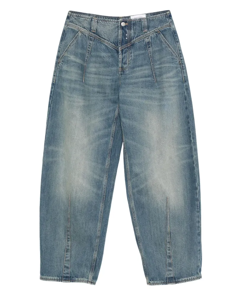 Alexander McQueen Jeans mit Tragefalten - Blau Blau