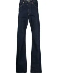 Maison Margiela Halbhohe Straight-Leg-Jeans Blau