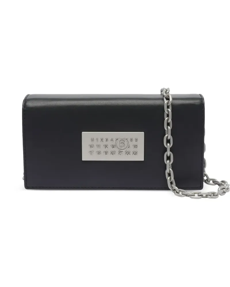 Maison Margiela Numeric Portemonnaie mit Kette - Schwarz Schwarz