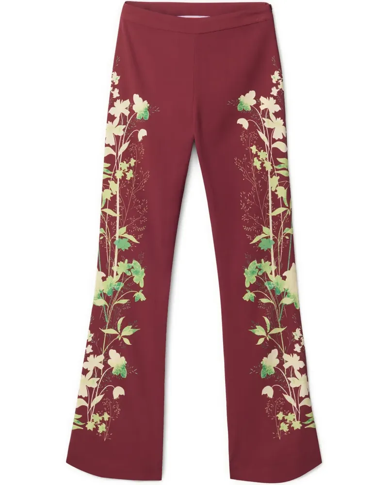 La DoubleJ Hose mit Woodland-Print - Rot Rot