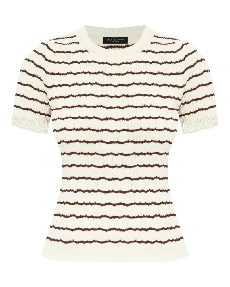 Rag & Bone Gestreiftes Oberteil - Nude Nude