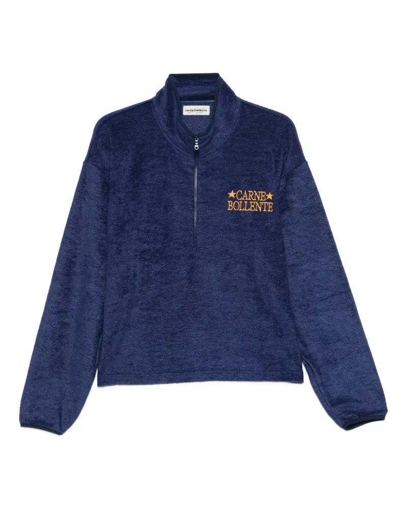 Carne Bollente Nighttime Run quarter-zip sweater - Blau Blau