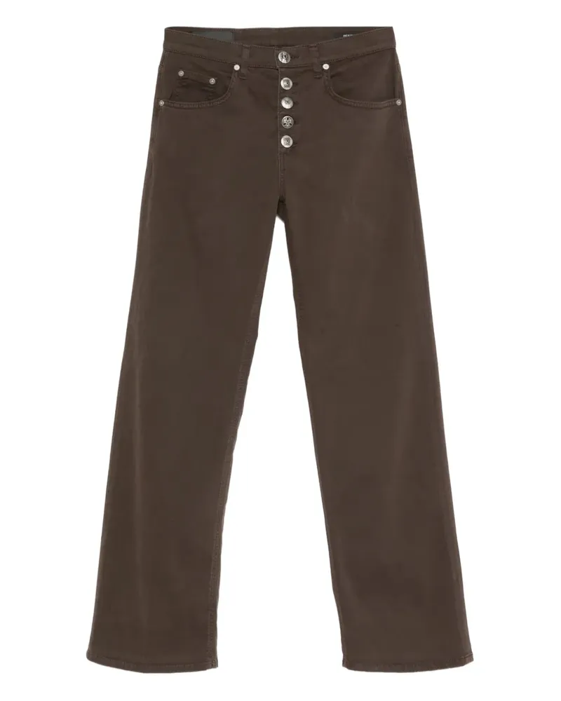 Dondup Geknöpfte Jeans - 737 MARRONE 737