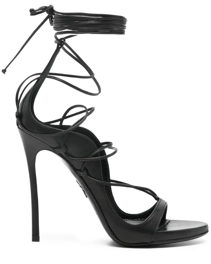 Dsquared2 Sandalen aus Leder 105mm - Schwarz Schwarz