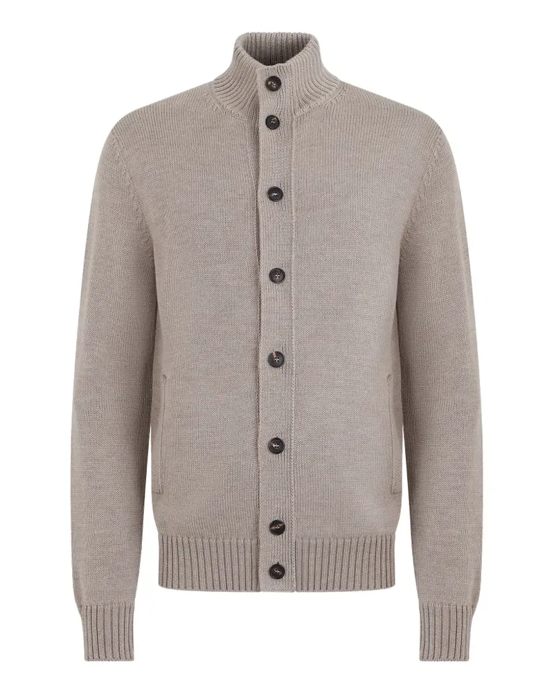 Slowear Cardigan mit Stehkragen - Nude Nude