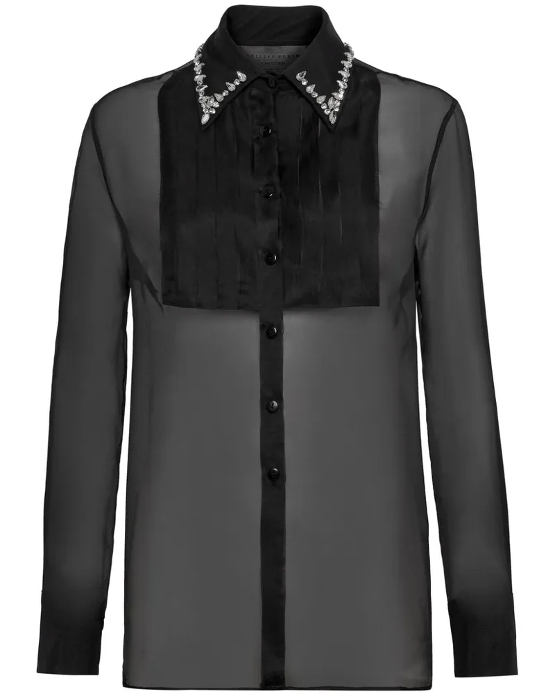Philipp Plein Verziertes Hemd - Schwarz Schwarz