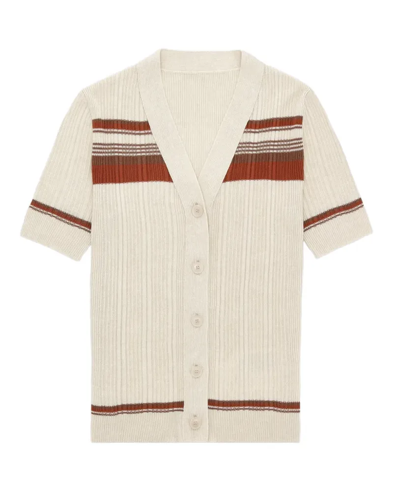 Fortela Clarisse striped cardigan - Nude Nude