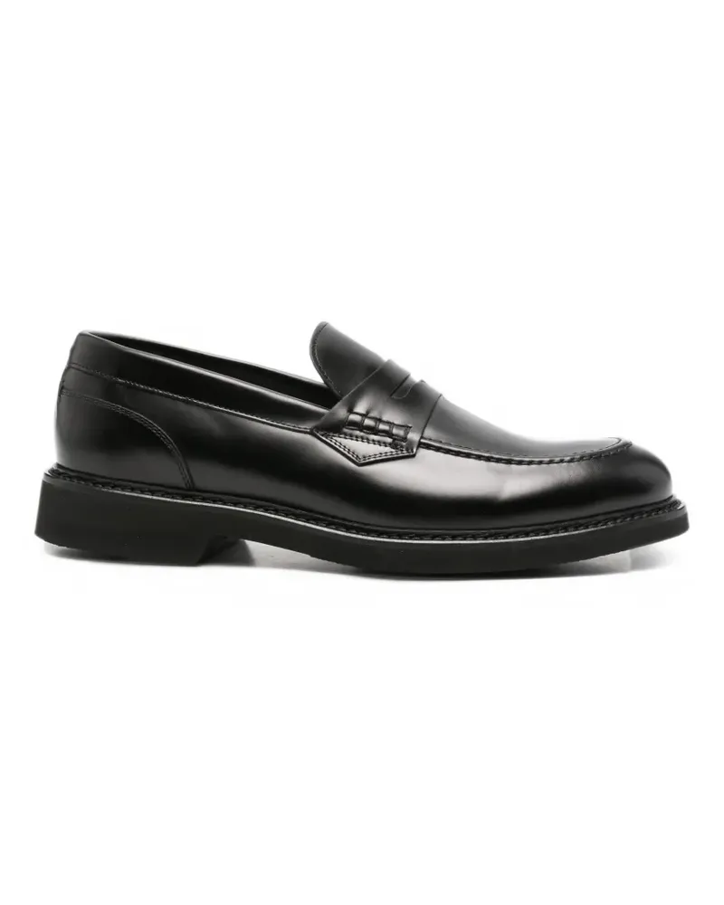 Canali leather penny loafers - Schwarz Schwarz