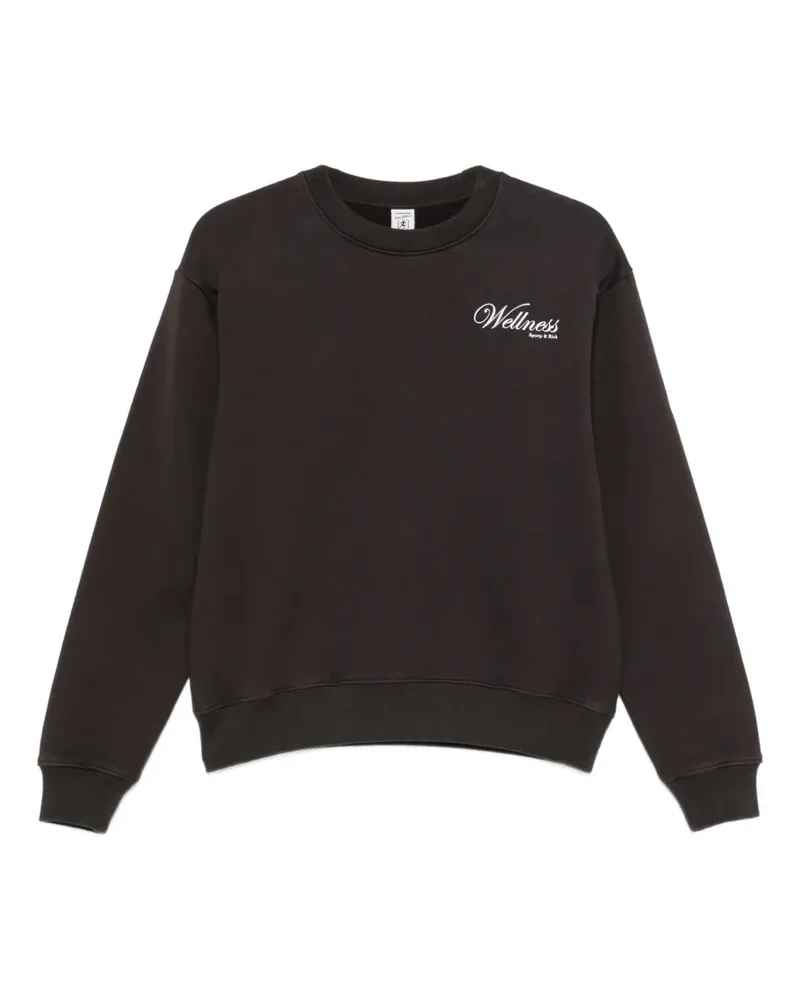 SPORTY & RICH Sweatshirt mit Logo-Print - Braun Braun