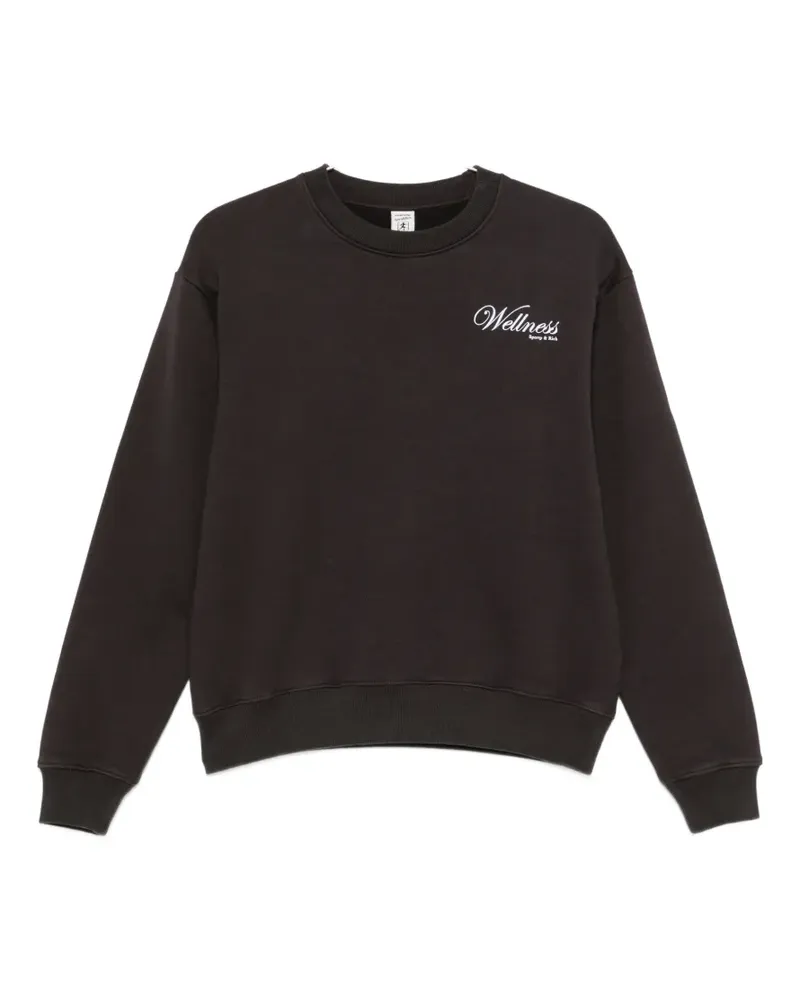 SPORTY & RICH logo-print sweatshirt - Braun Braun