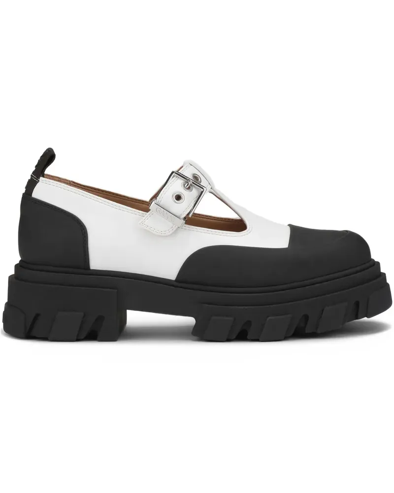 Ganni Plateau-Loafer mit Schnalle - Schwarz Schwarz